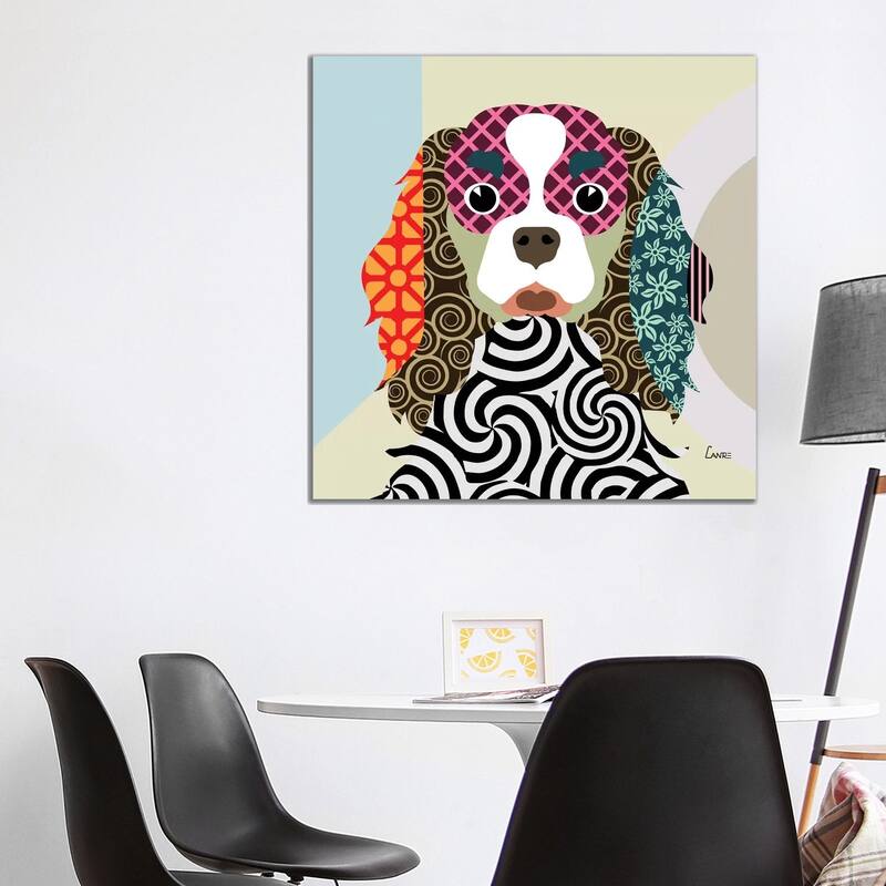 iCanvas "Cavalier King Charles Spaniel" by Lanre Studio Canvas Print - 37x37x1.5
