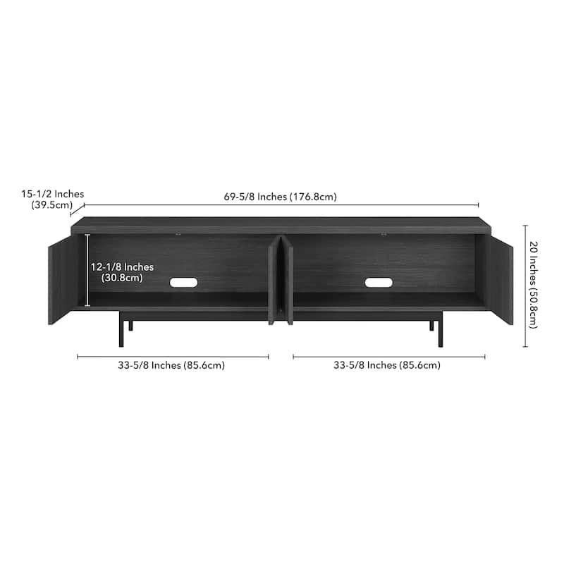 Whitman Rectangular TV Stand for TV's up to 75" - 70" Wide
