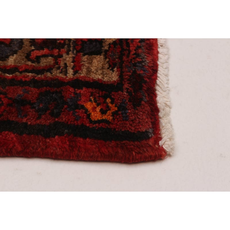 ECARPETGALLERY Hand-knotted Anadol Red Wool Rug - 3'7 x 9'9
