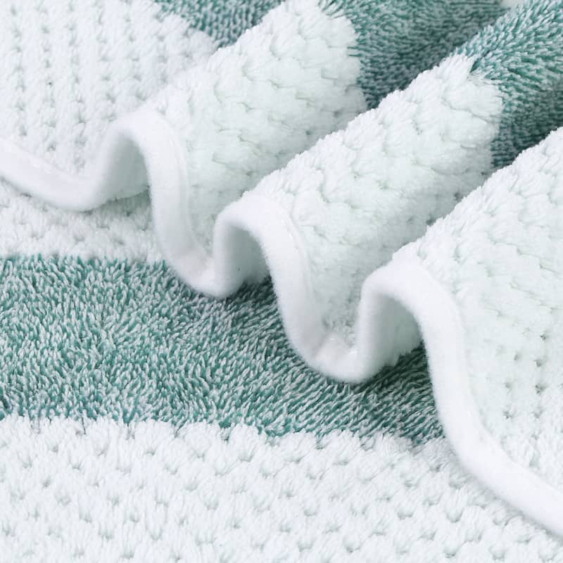 Waffle Stripe Bath Towels 30" x 60"
