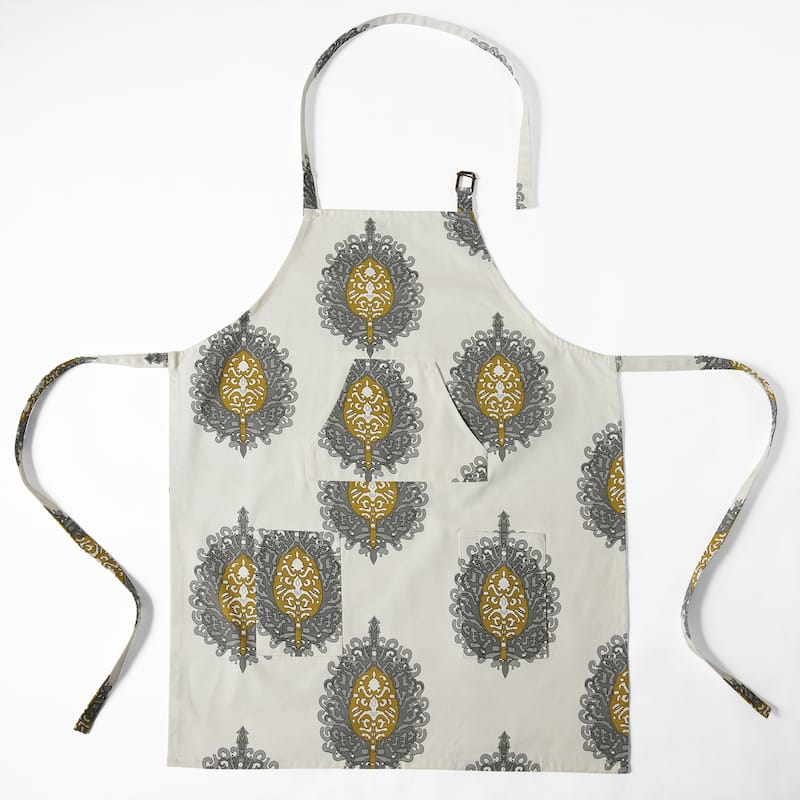 Exclusive Fabrics Mayan Printed Cotton Apron - 27 X 34