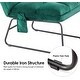 preview thumbnail 65 of 67, MCombo Accent Chair with Ottoman,Velvet Modern Side Pocket Metal Legs Club Chair,0014
