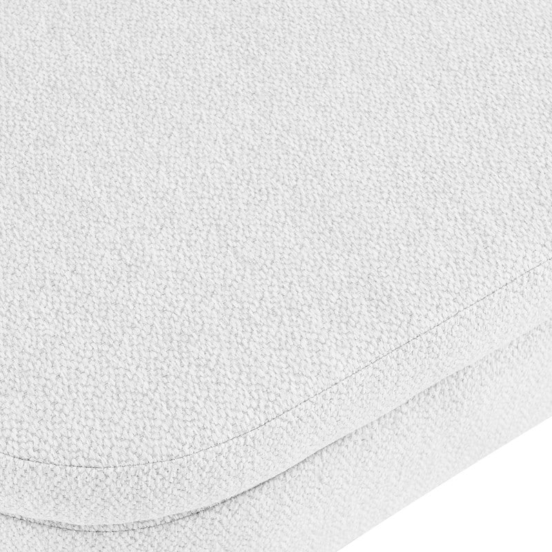 43.5 Inches White Line Storage Bench for Bedroom Entryway Ottoman Bench - Storage Benches