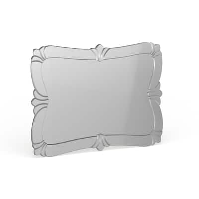 Alan Andrews Decorative Ornate Wall Mirror with Flourish Embellishment Frame - 31"W x 21.5"H