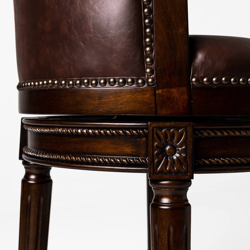 Maven Lane Pullman Swivel Kitchen Dining Stool