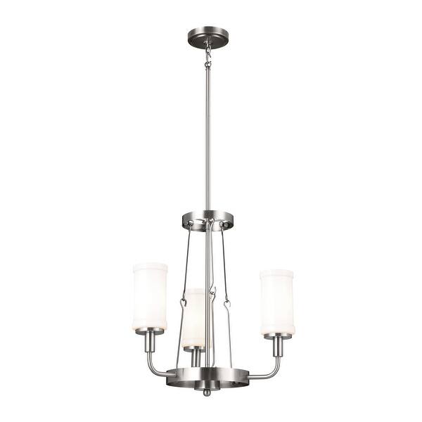 Kichler Vetivene 3-Light Pewter Farmhouse Chandelier