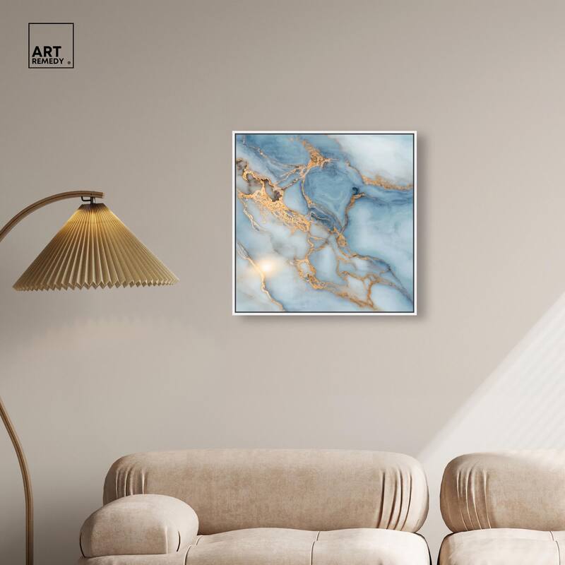 Azure Veins Canvas by Art Remedy