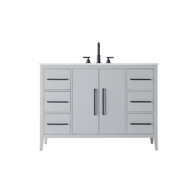 Elegant Lighting VF29348 Millie 48" Free Standing Single Basin Vanity