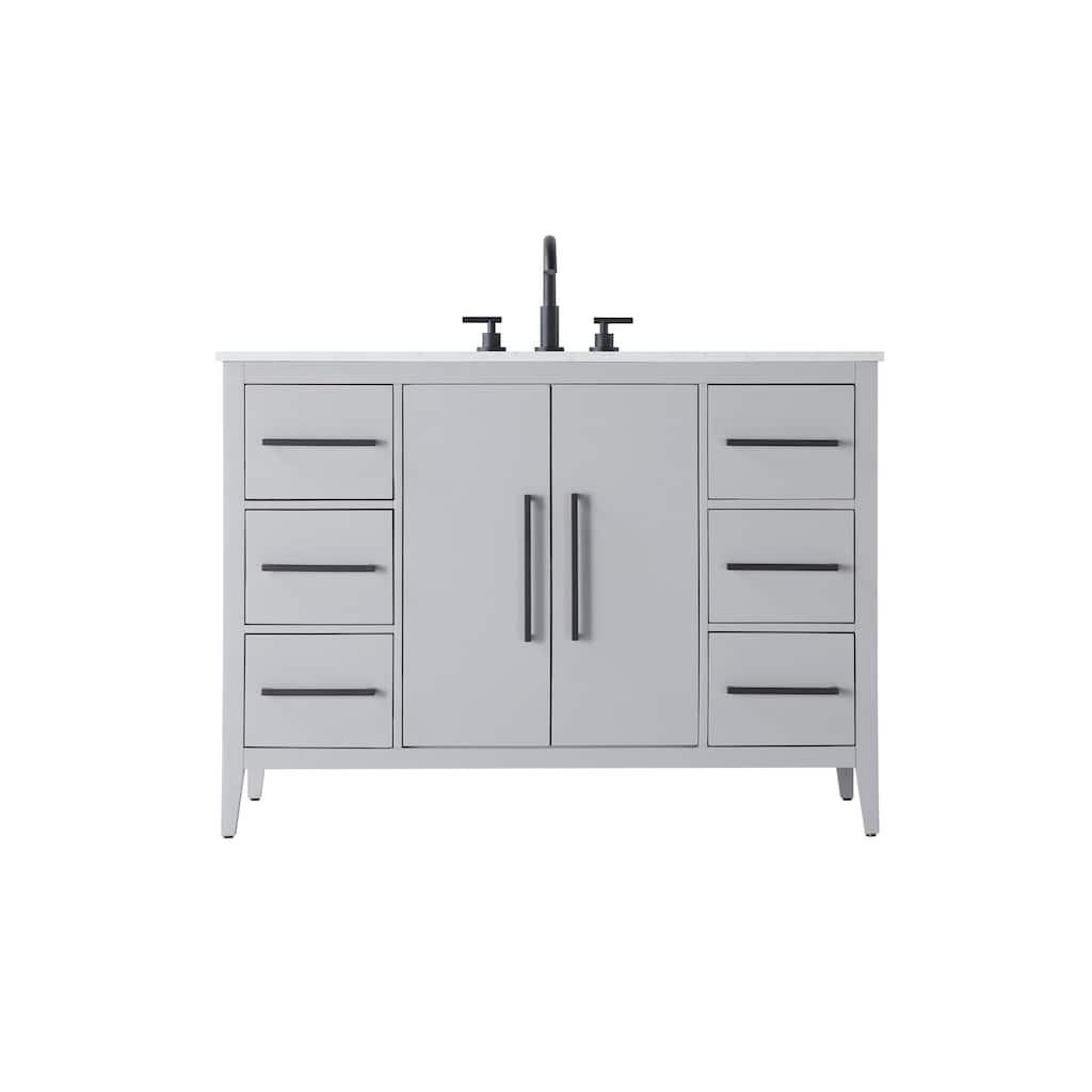 Elegant Lighting VF29348 Millie 48" Free Standing Single Basin Vanity