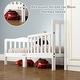 preview thumbnail 8 of 44, Costway Kids Toddler Wood Bed Bedroom Furniture w/ Guardrails - See Details