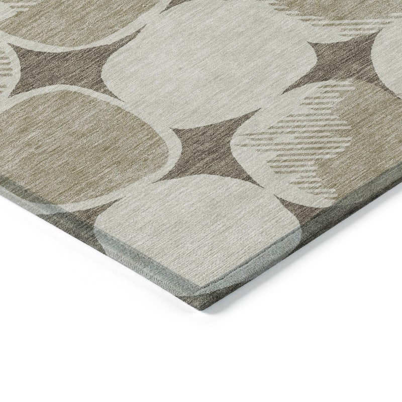 Machine Washable Indoor/ Outdoor Chantille Puffy Modern Rug