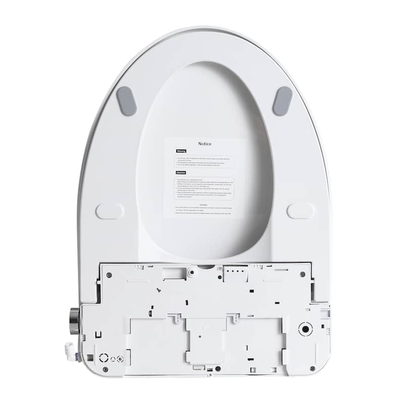 Smart Bidet Toilet Seat With Side Knob Adjustable Heated Seat With Portable Bidet,Auto Open/Close,Night Light, Only Seat