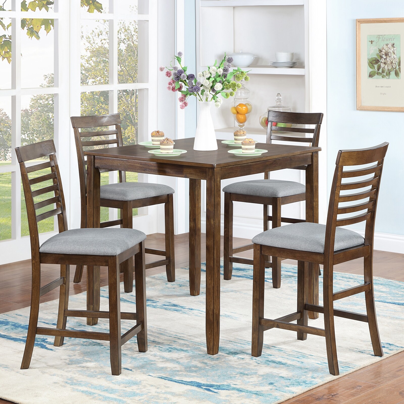 4 person counter height table discount