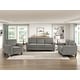 preview thumbnail 3 of 49, Fremont & Park Diboli Chenille 3-Piece Living Room Set - Wood Finish Exposed Feet