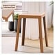 preview thumbnail 16 of 69, Tresse Modern Stackable Dining Stool with Wicker Seat for Dining Room, Garden, Patio, Indoor or Outdoor - No Assembly Required