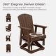 preview thumbnail 15 of 54, Set of 2 HDPE Adirondack Swivel Gliders, Outdoor Patio Chair Set