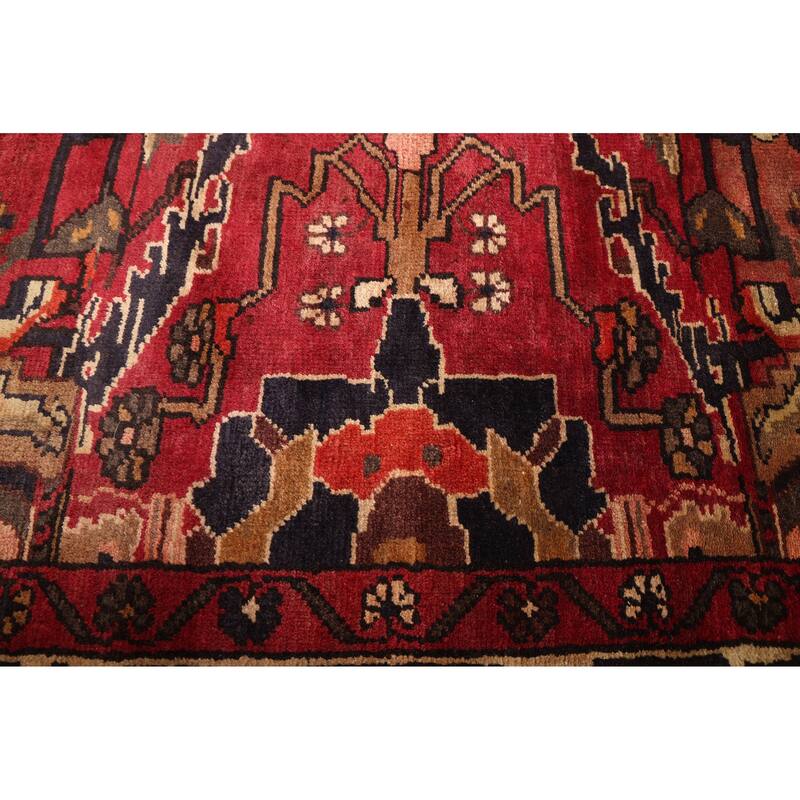 ECARPETGALLERY Hand-knotted Andelz Red Wool Rug - 4'9 x 6'2