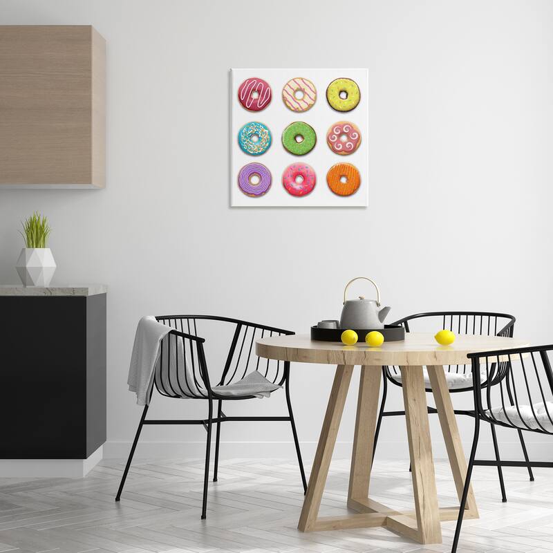 Stupell Colorful Mixed Donuts Canvas Wall Art Design By Marcus Prime