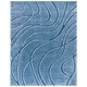 preview thumbnail 58 of 213, SAFAVIEH Florida Shag Sigtraud Abstract Waves 1.2-inch Thick Rug