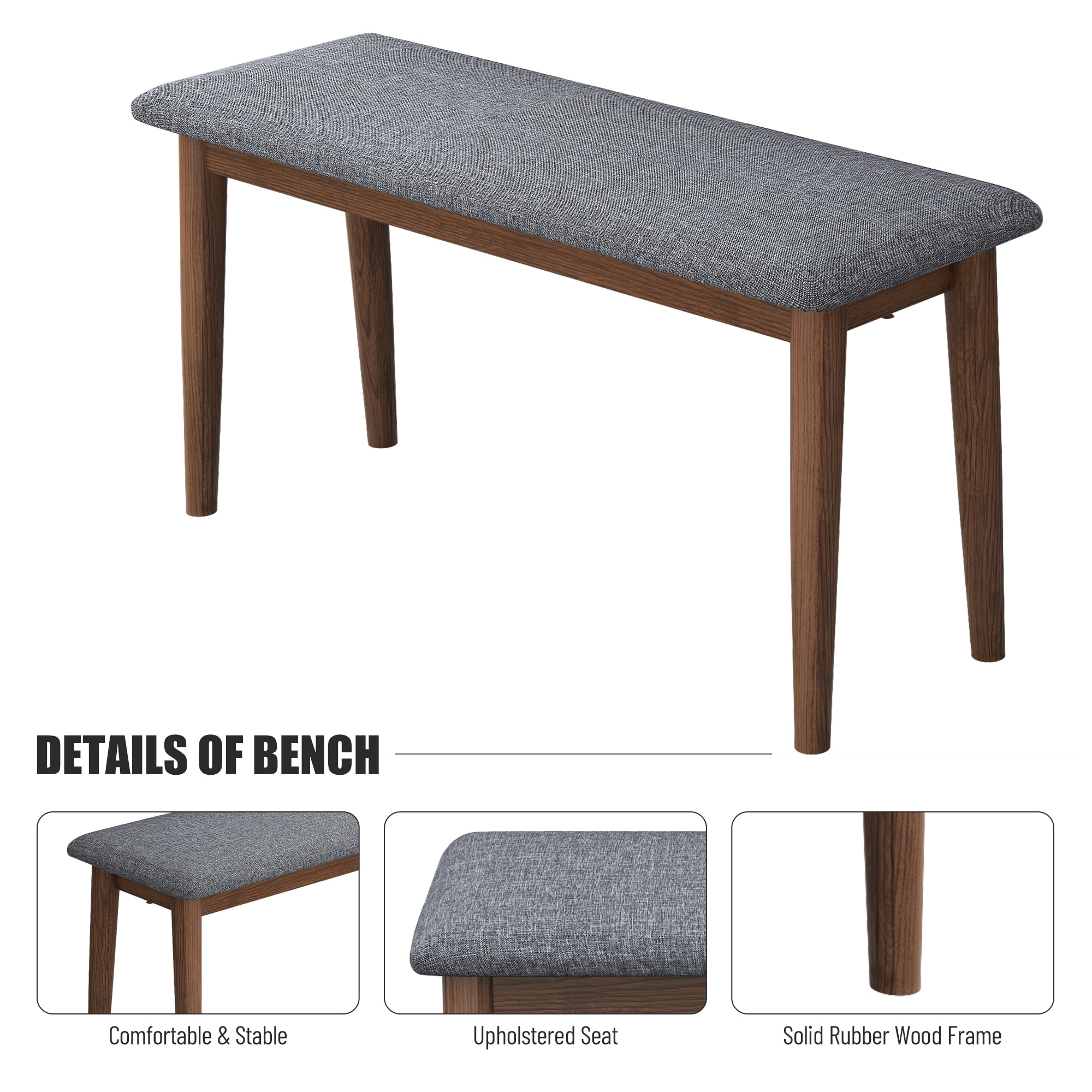 Grey dining benches deals