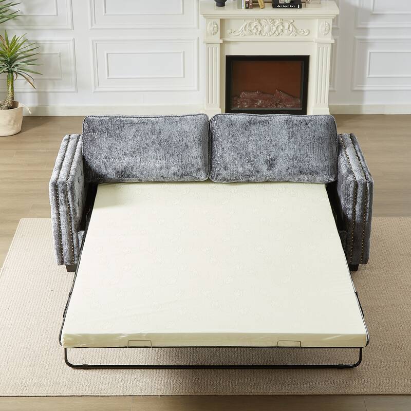 Luxurious Chenille Couch with Sleeper Sofa Bed, Easy Assembly, and Ultimate Comfort