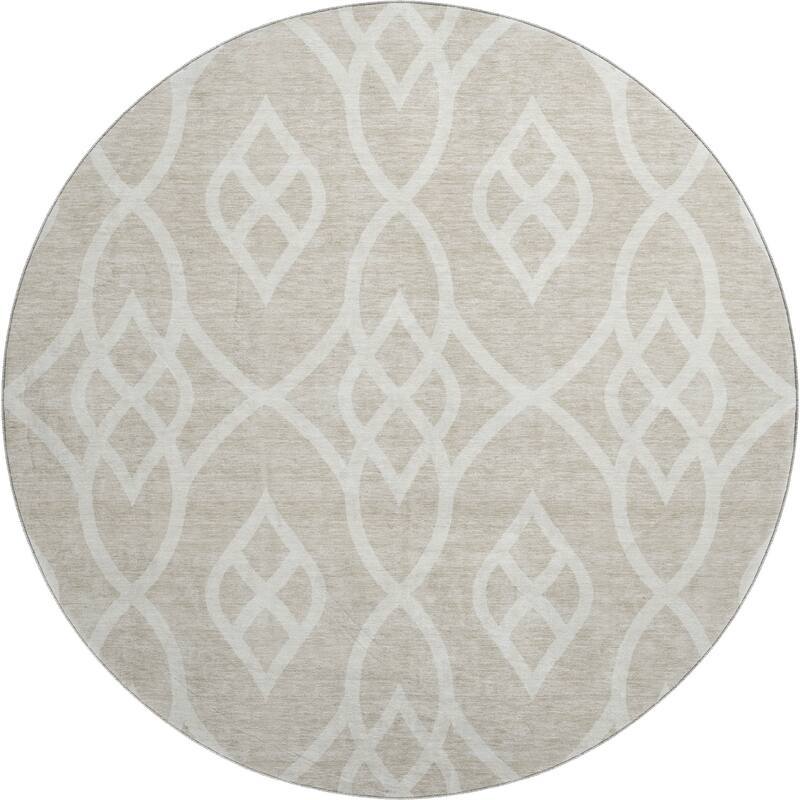 Premium Washable Super Soft Transitional Scroll Mayfield Rug