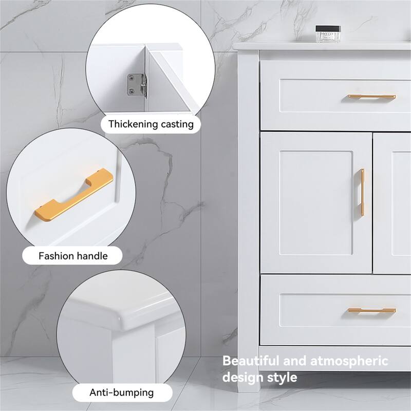 48" Bathroom Vanity with Ceramic Sink Combo