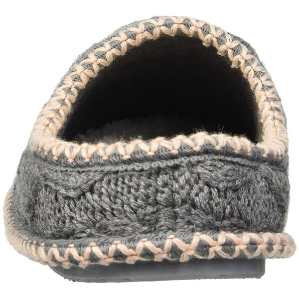 dearfoam cable knit slippers