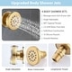 preview thumbnail 8 of 21, Vanityfair Antique Shower Sets, Complete Wall Mounted 9 inch Rain Head with Handheld Shower and Body Jets