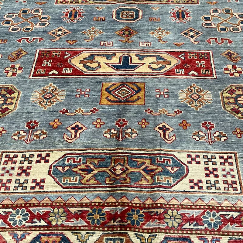 HERAT ORIENTAL Handmade Super Kazak Wool Rug - 8'2" x 9'7"