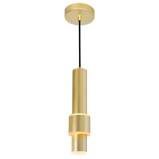 Lena LED Integrated Mini Pendant With Satin Gold Finish - Satin Gold