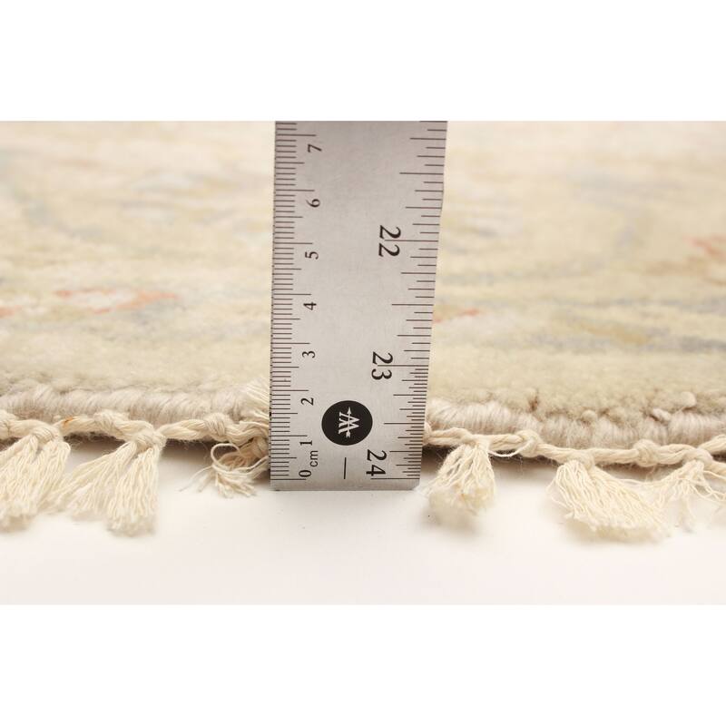 ECARPETGALLERY Hand-knotted Jules Serapi Light Khaki Wool Rug - 6'0 x 6'0