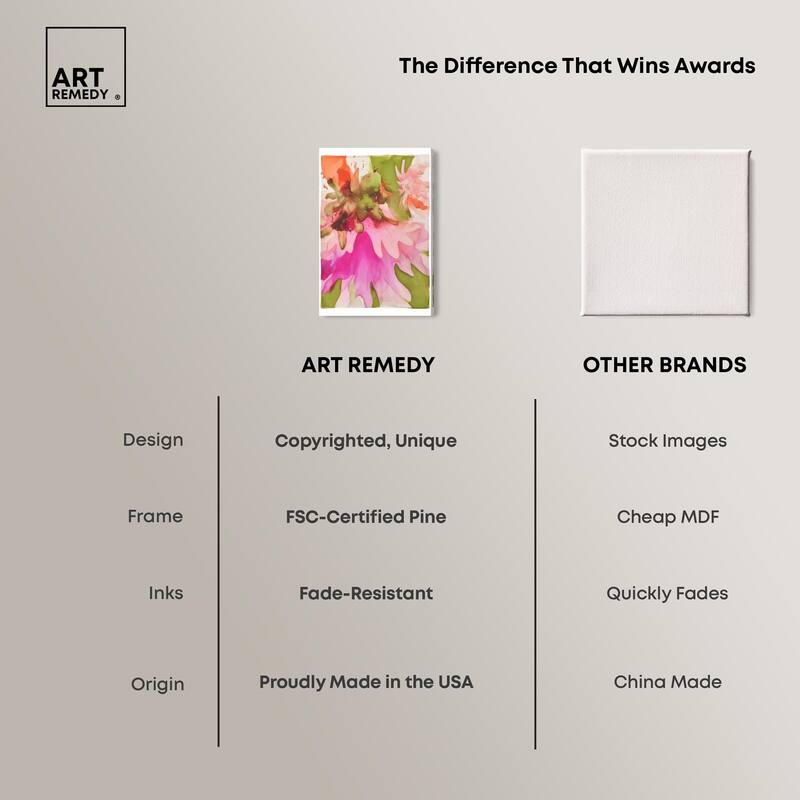Vibrant Fluidity Floral I Canvas by Art Remedy, Gallery Wrapped
