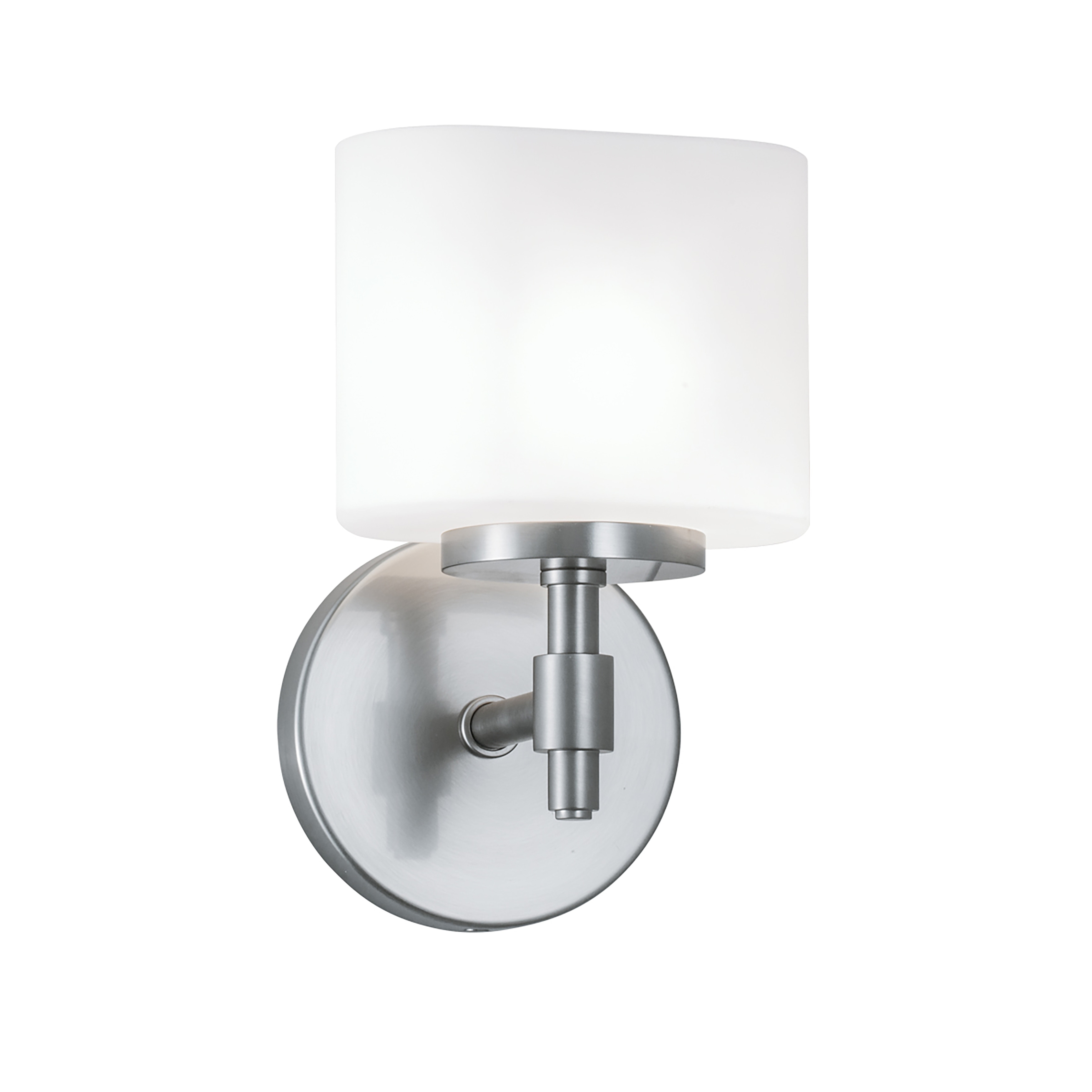 Moderne 4.25'' High 1-Light Sconce - Brushed Nickel - 4.25 inch Tall