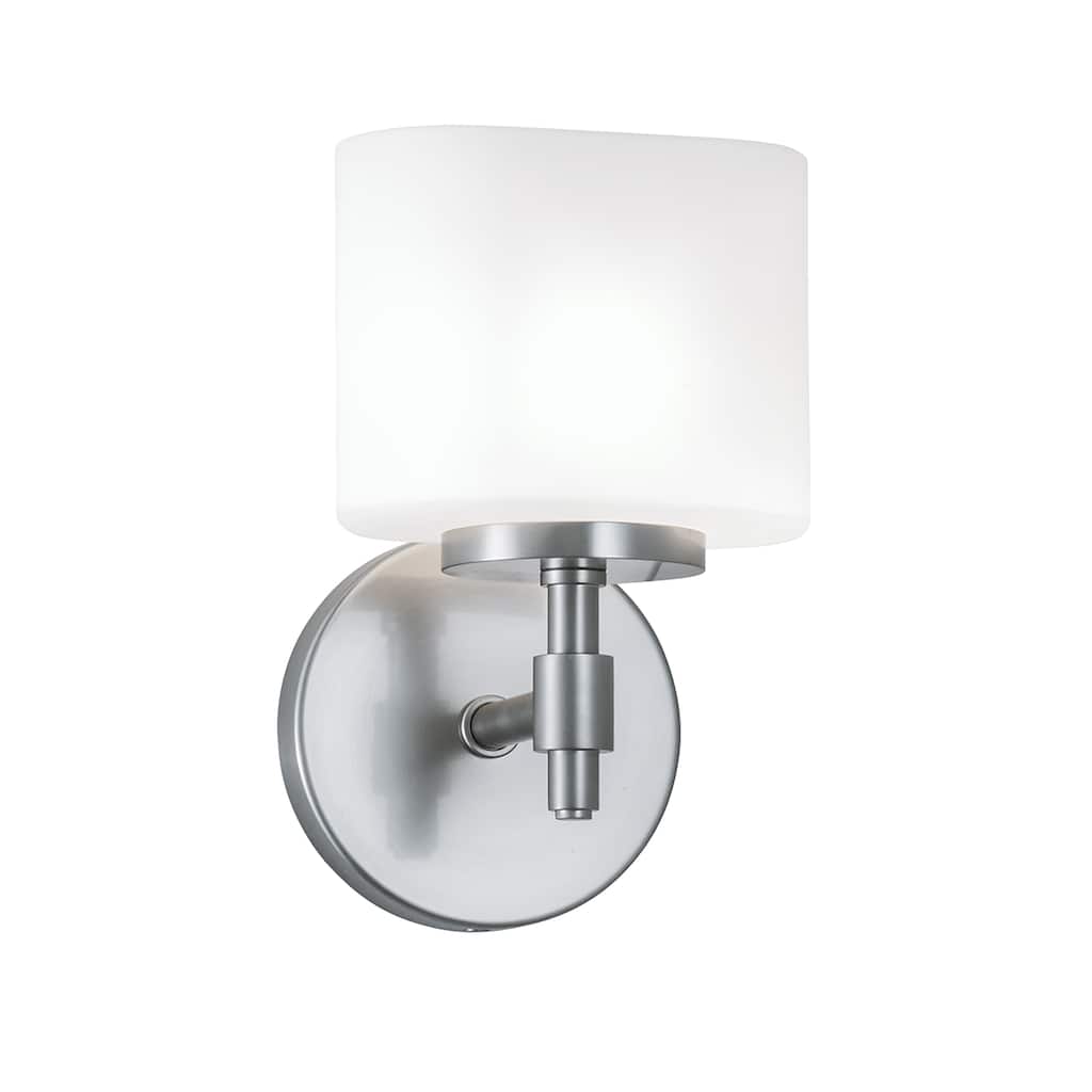 Moderne 4.25'' High 1-Light Sconce - Brushed Nickel - 4.25 inch Tall