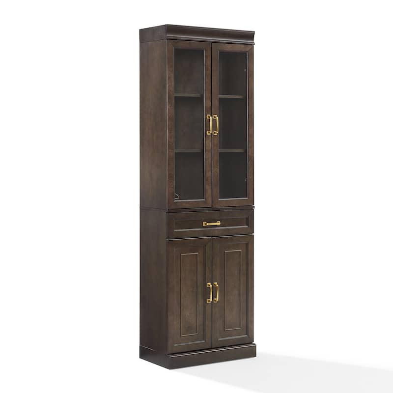 Crosley Stanton Glass Door Kitchen Storage Pantry Cabinet