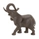 preview thumbnail 2 of 7, Gray Polystone Elephant Decorative Sculpture