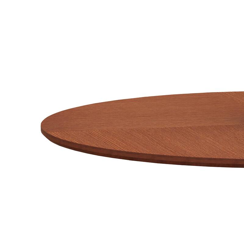 Modern Round Dining Table End Table Leisure Coffee Table with Metal Base