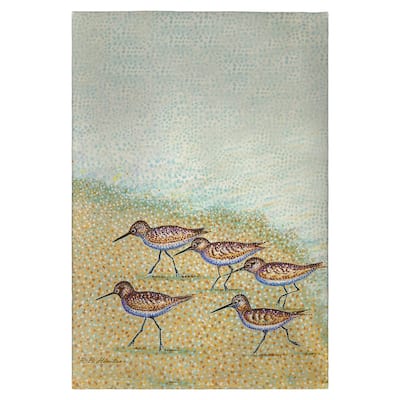 Pointillist Sanderlings Guest Towel - 20x20