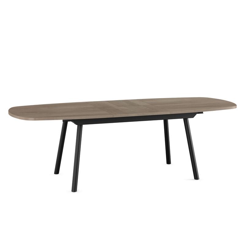 Amisco Gibson Extendable Table and Lucio Chairs 7-Pieces Dining Set