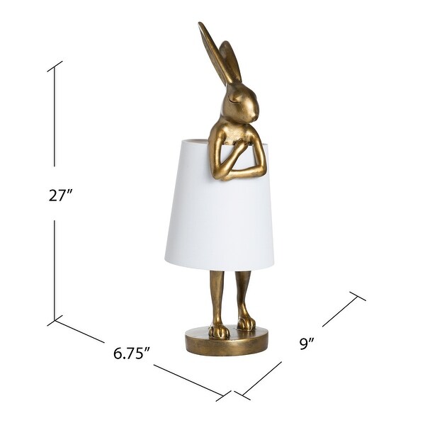 Evolution Chester Gold Rabbit Lamp