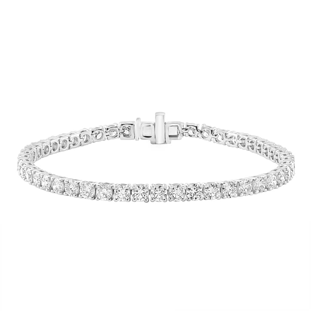 EFFY 14k White Gold Lab Grown Diamond Tennis Bracelet