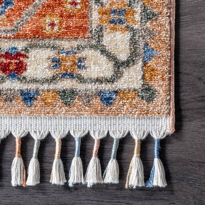 Nuloom Halley Floral Medallion Area Rug