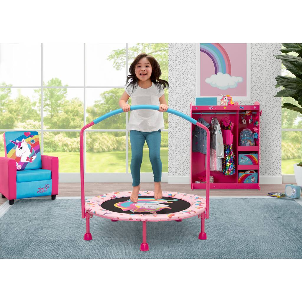 Rainbow Unicorn 3-Foot Trampoline for Toddler and Kids