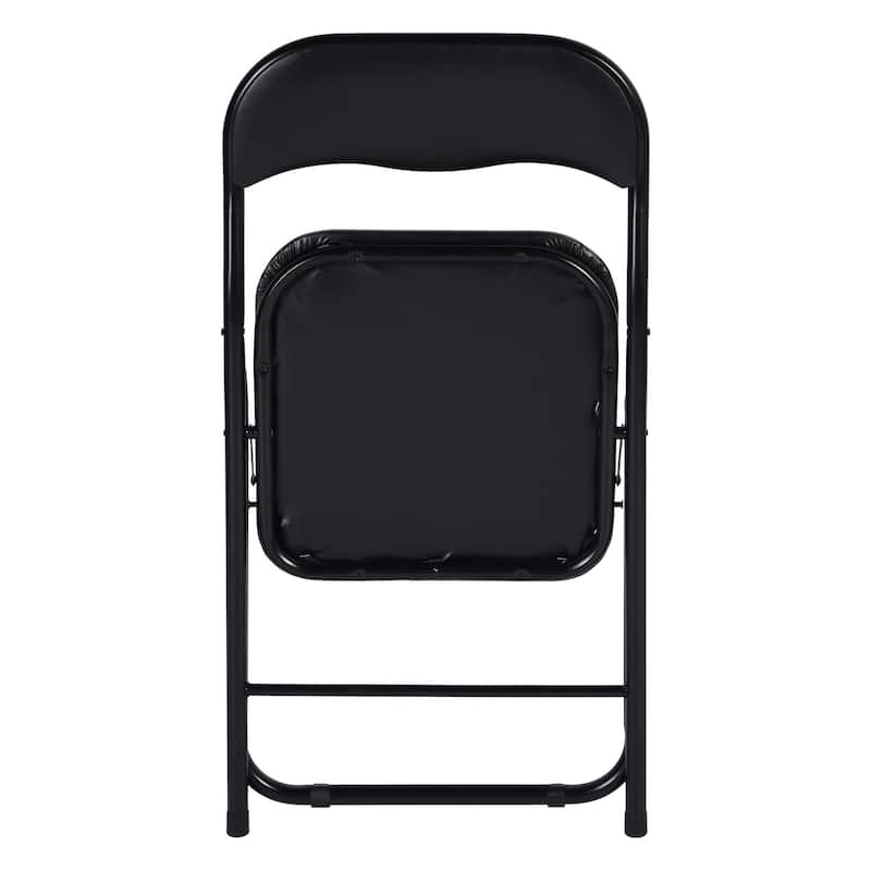 HomyLin Foling Chairs Padded Metal Foldable Conference Chairs Set