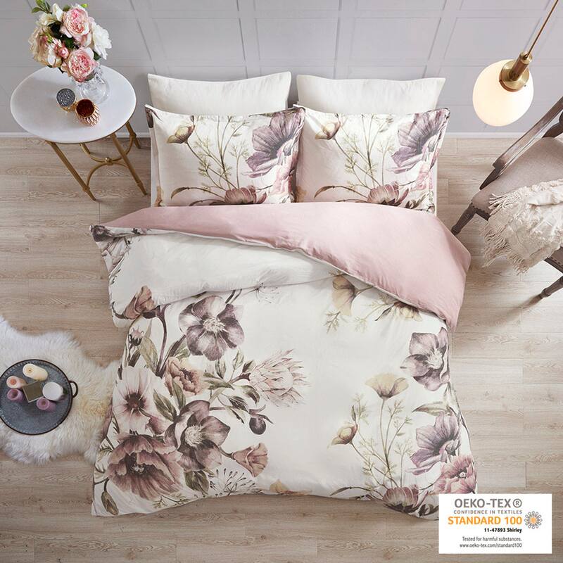 Madison Park Gisele Cotton Printed Duvet Cover Set