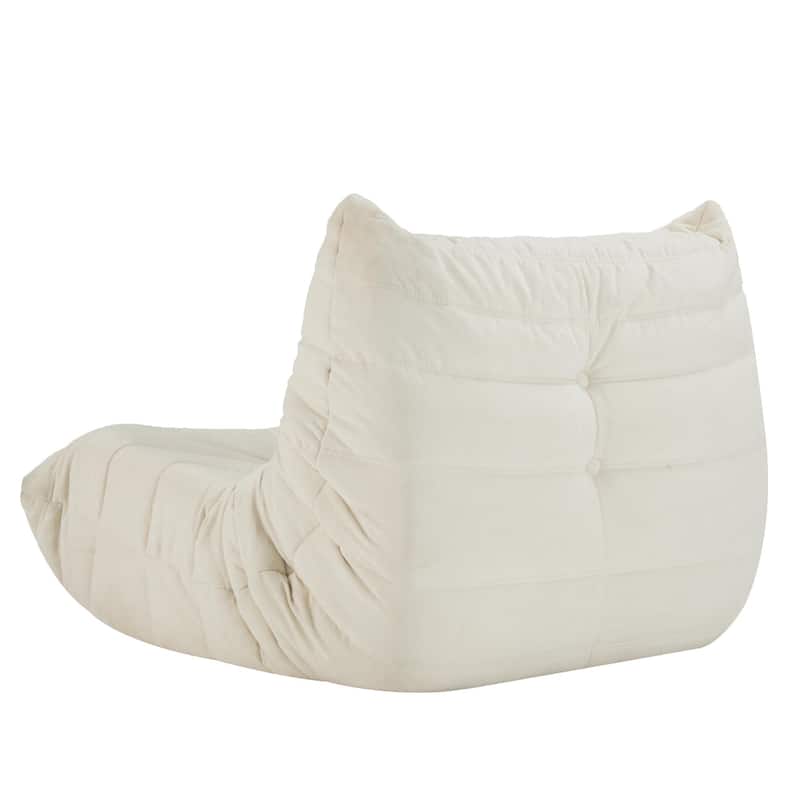No Installation Bean Bag Chair Big Beanbag Chair for Adults Bean Bag Lounger Foam Chair for Home, Apartment, Living room