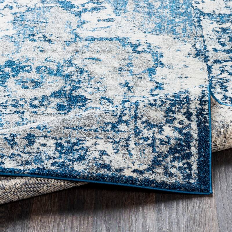 Livabliss Amalia Distressed Medallion Area Rug