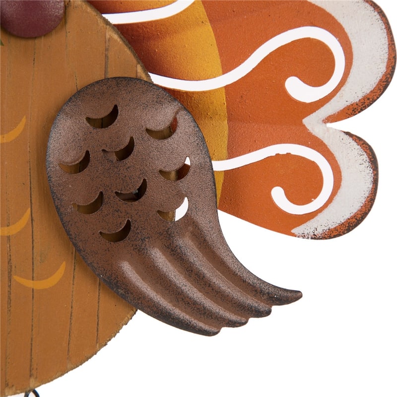 Glitzhome Thanksgiving Wooden Turkey Wall Hanging or Table Decor