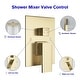 preview thumbnail 5 of 10, Lordear 12 Inches Shower System Wall Mounted Rainfall Shower Head System Rough-In Valve Body and Trim Included